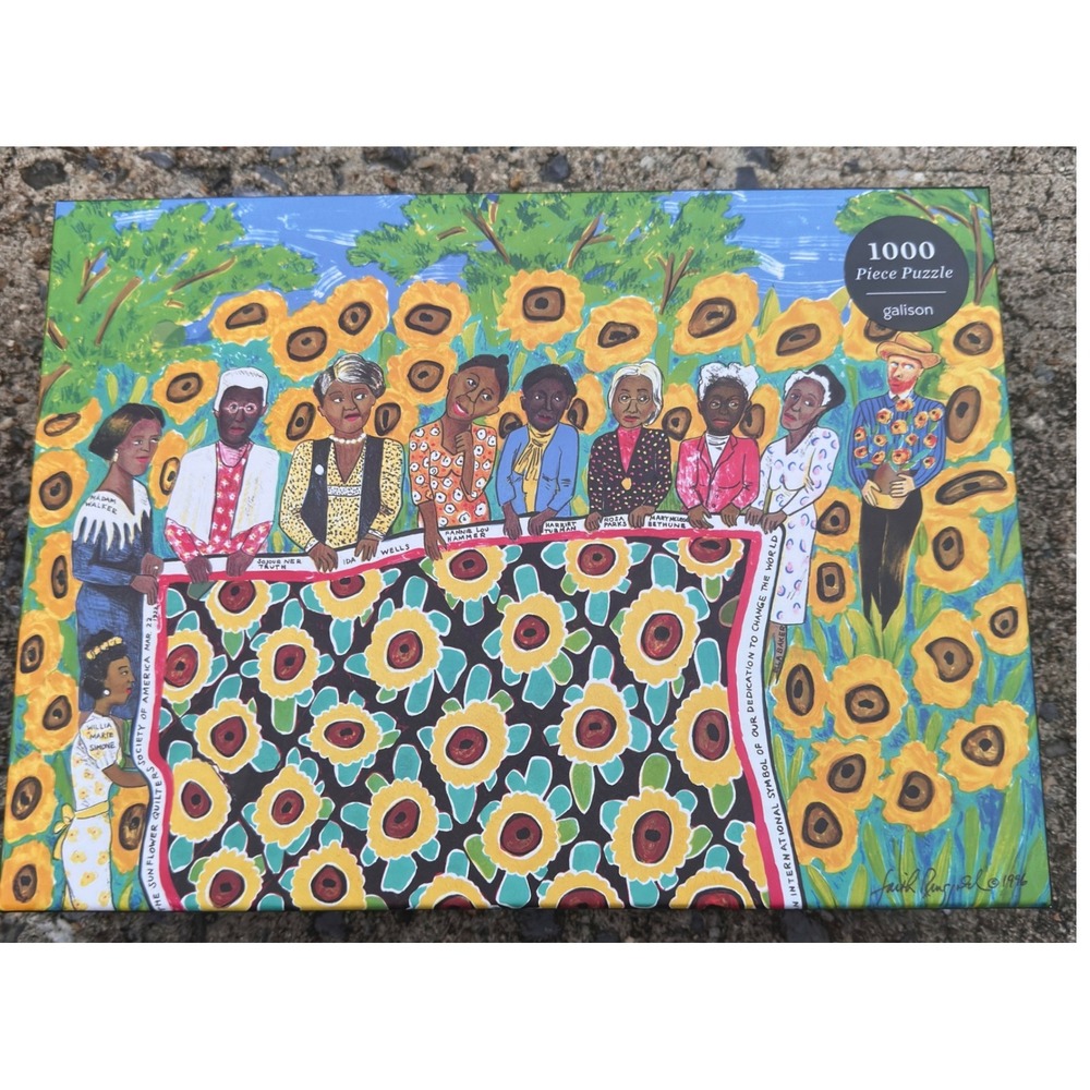 Galison Faith Ringgold Sunflower Quilting Bee at Arles 1000 Piece Puzzle 2020